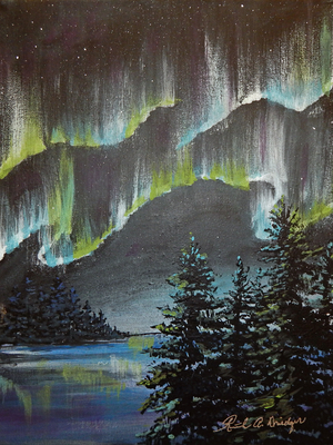 "Aurora Borealis" 12x16