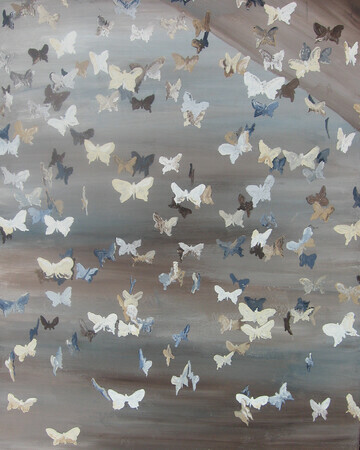 Butterflies in Beige 16x20