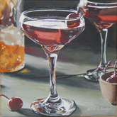 Cherry Cocktail 12x12