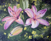 Lilies & Buttercups 16x20