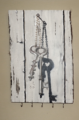 "Old Keys Won't Open New Doors" 10.5x16
