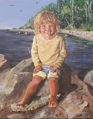 One of Two Granddaughters 11x14