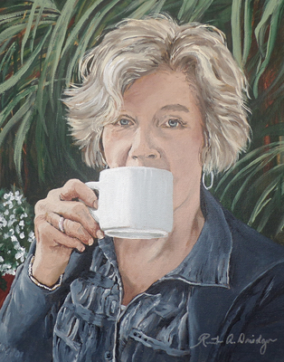 "Tea in Positano" 11x14