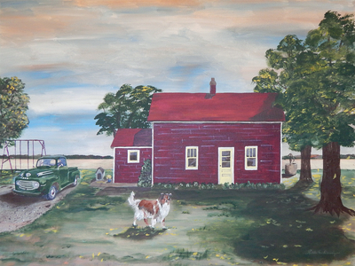 The Old House on the Farm 40x30