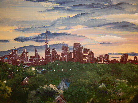 Toronto Skyline 24x18