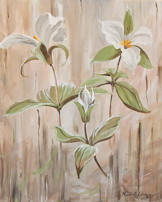 Trilliums 16x20