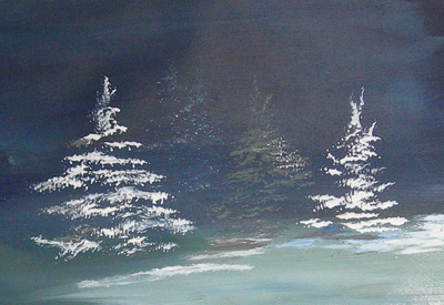 Winter Night 12x9